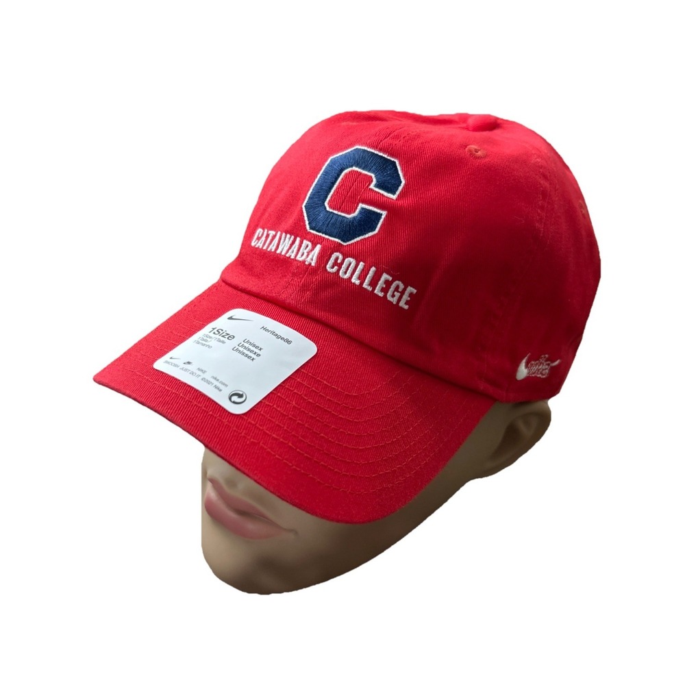 Nike Heritage 86 Hat Cap Catawaba College Unisex One Size Dri-fit Red